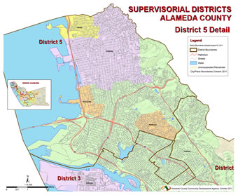 Map of Alameda County